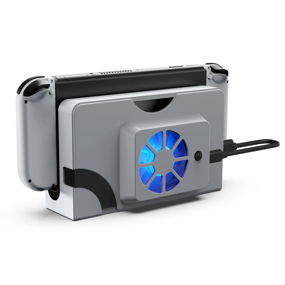 DOBE TNS-1136 Console Fan Cooling Base with Blue Light for Nintendo Switch OLED DOBE TNS-1136 Console Fan Cooling Base with Blue Light for Nintendo Switch OLED